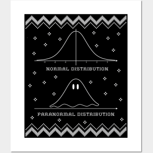 Normal or Paranormal Distribution Ugly Halloween Math Gift Posters and Art